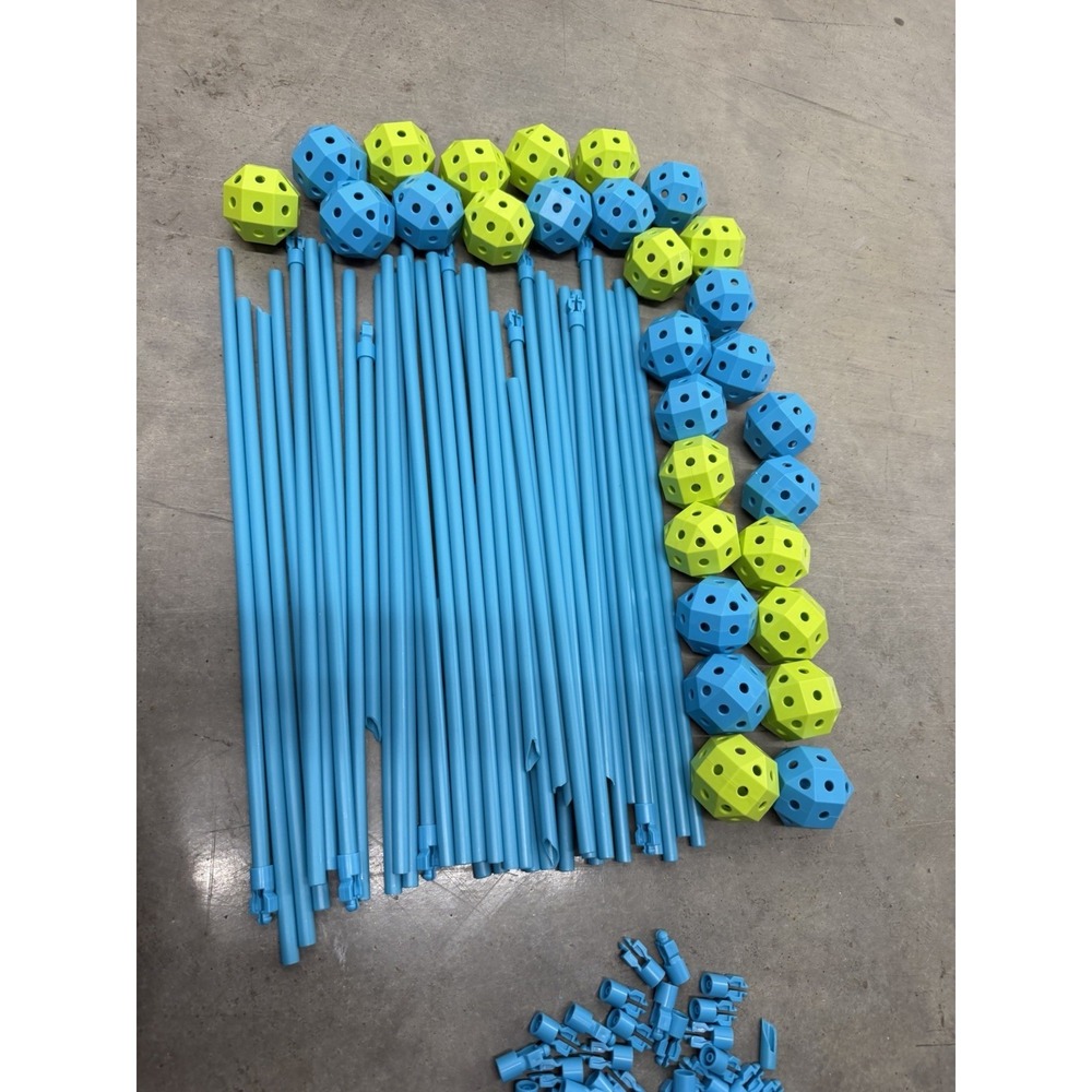 Kids Fort Building Kit Large Lot STEM Construction Set Rods & Connectors - Picture 4 of 4